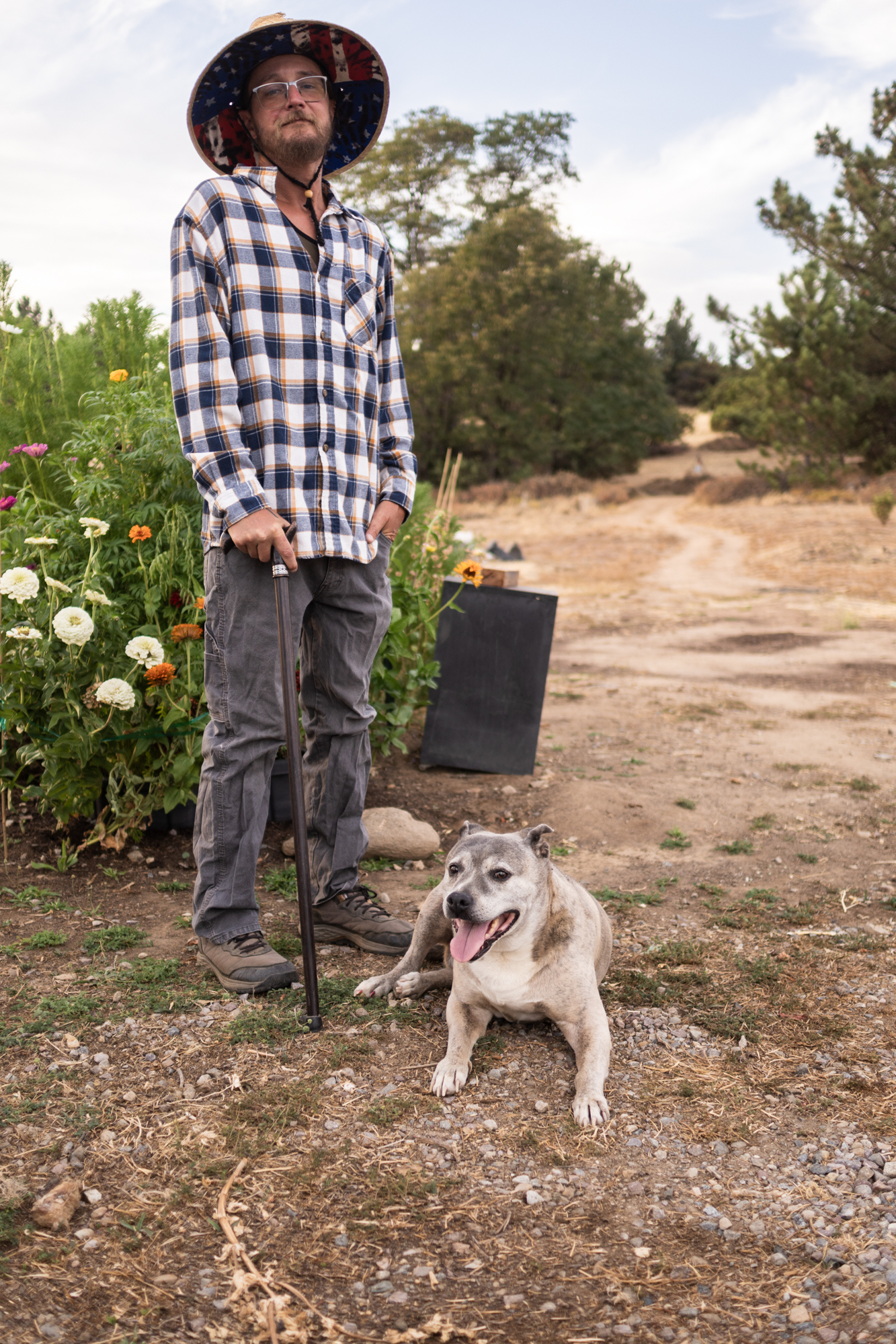 David and his dog Nala